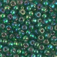 Miyuki seed beads 6/0 - Silverlined green ab 6-1016